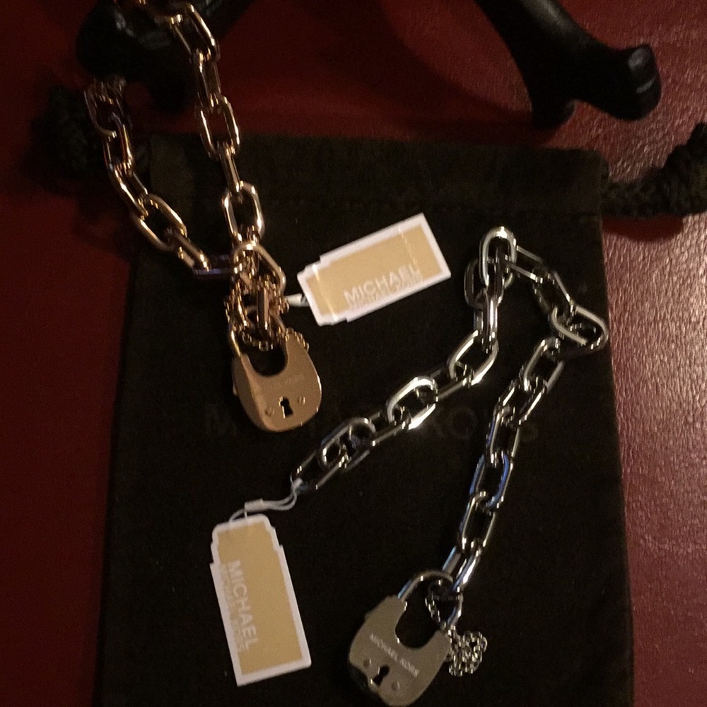 MICHAEL KORS CITYSCAPE PADLOCK BRACELET (NWT)